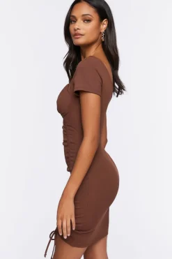 Ruched Sweetheart Mini Dress