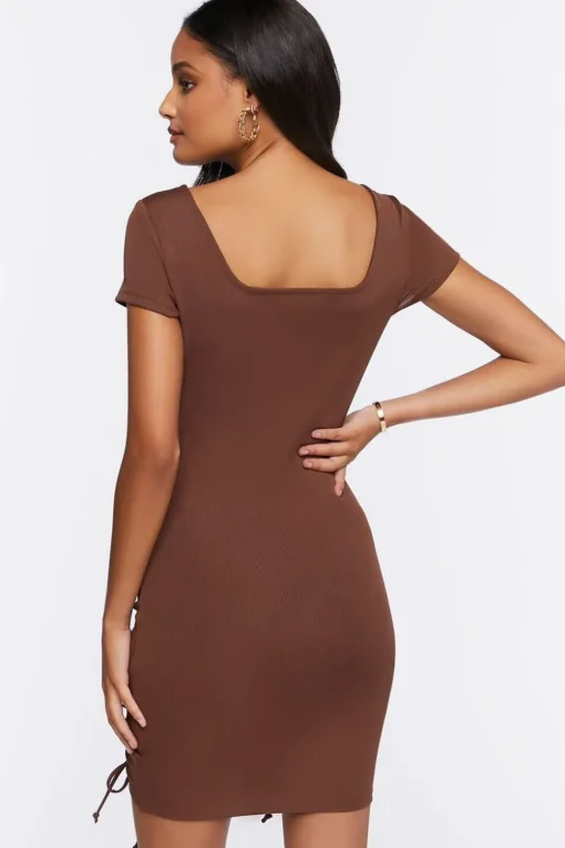 Ruched Sweetheart Mini Dress