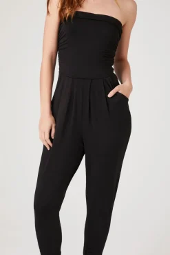 Ruched Tube Jumpsuit