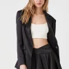 Satin A-Line Mini Skirt