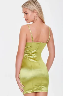 Satin Bodycon Mini Dress