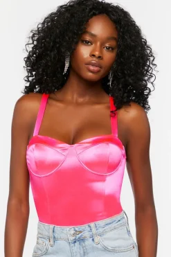 Satin Bustier Bodysuit