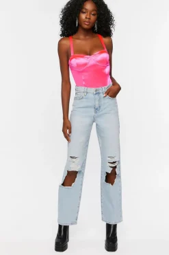 Satin Bustier Bodysuit