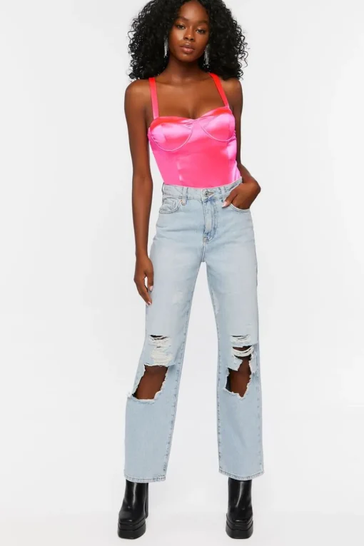 Satin Bustier Bodysuit