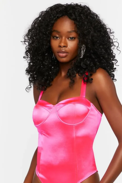 Satin Bustier Bodysuit