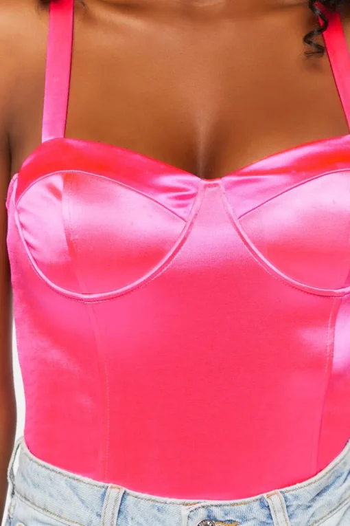 Satin Bustier Bodysuit