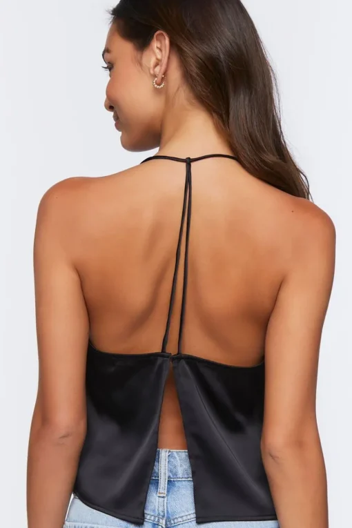 Satin Cowl Neck Cami