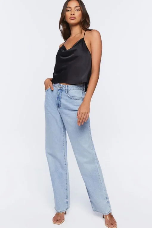 Satin Cowl Neck Cami