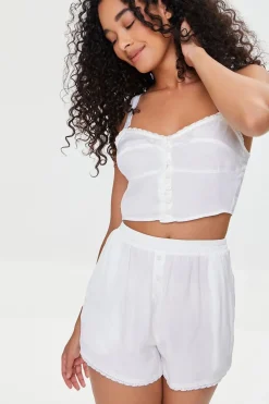 Satin High-Rise Lounge Shorts