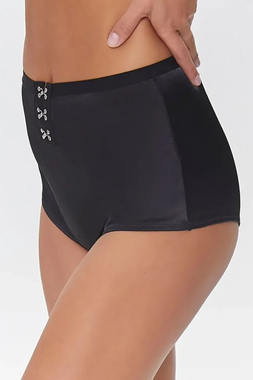 Satin Hook-And-Eye Panties