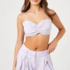 Satin Pleated Shorts