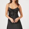 Satin Slip Mini Dress