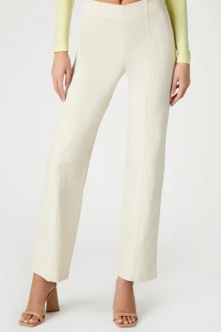 Satin Straight-Leg Trousers
