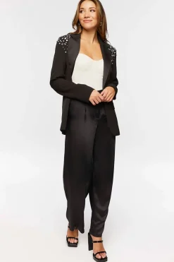 Satin Wide-Leg Pants