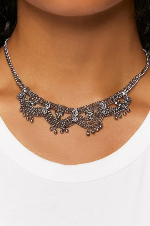 Scalloped Chain Necklace