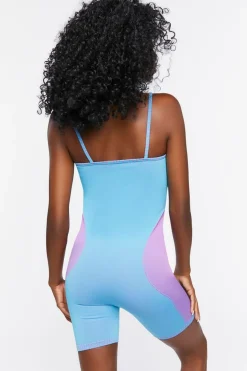 Seamless Colorblock Cami Romper
