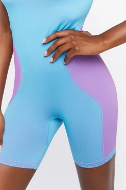 Seamless Colorblock Cami Romper