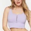 Seamless Hook-And-Eye Cropped Tank Top