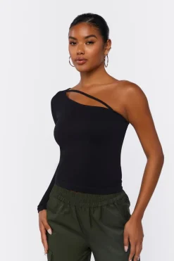 Seamless One-Shoulder Top
