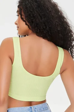 Seamless Ribbed Knit Bralette