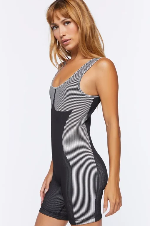 Seamless Striped Romper