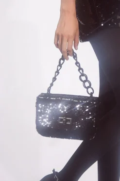 Sequin Chain Handbag