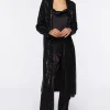 Sequin Open-Front Kimono