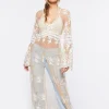 Sheer Crochet Lace Kimono