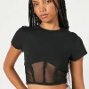 Sheer Mesh Crop Top