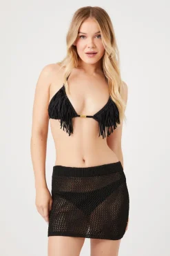 Sheer Swim Cover-Up Skirt