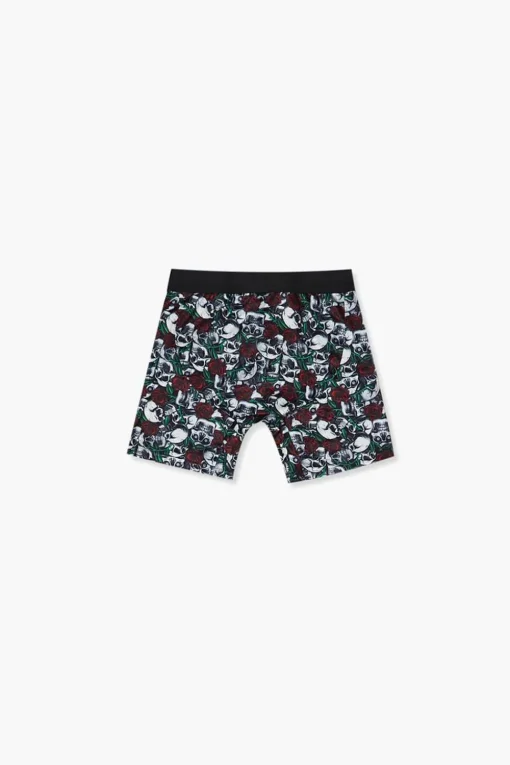 Skull & Rose Print Boxer Shorts