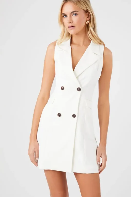 Sleeveless Blazer Mini Dress