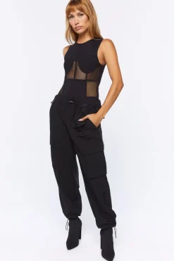 Sleeveless Mesh Bodysuit