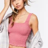 Smocked Crop Top