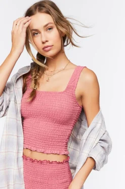 Smocked Crop Top