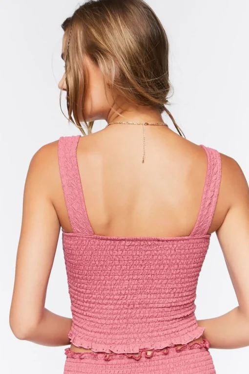 Smocked Crop Top