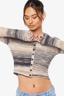 Space Dye Cardigan Sweater