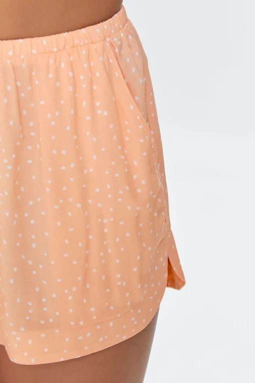Speckled High-Rise Lounge Shorts
