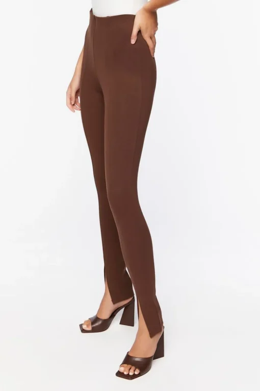 Split-Hem Skinny Pants