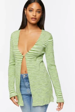 Split-Hem Sweater-Knit Top