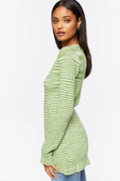 Split-Hem Sweater-Knit Top