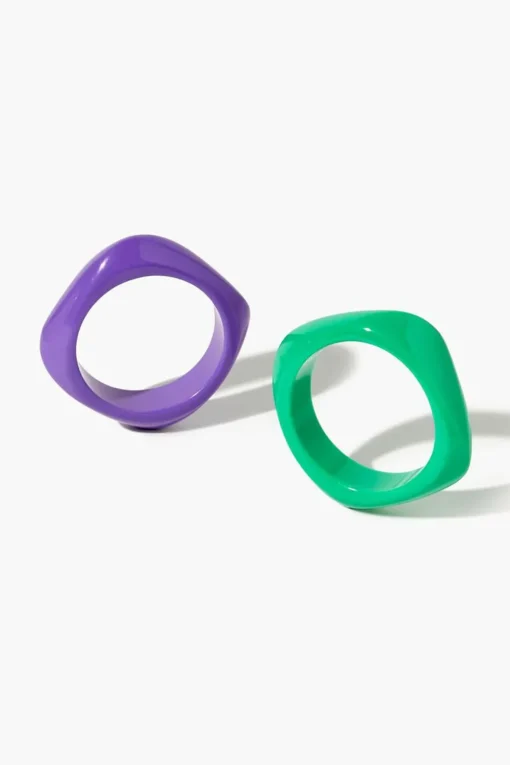 Square Bangle Bracelet Set