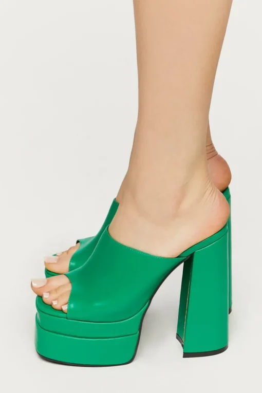 Stacked Platform High Heels