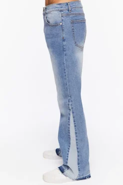 Stone Wash Flare Jeans