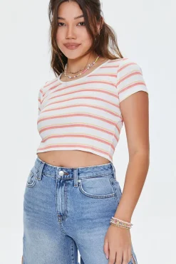Striped Cropped Tee