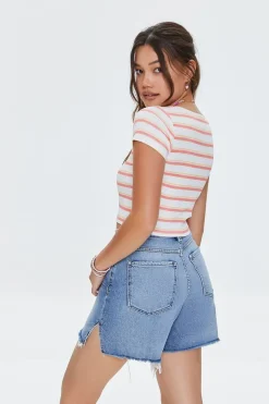 Striped Cropped Tee