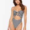 Striped One-Piece Swimsuit