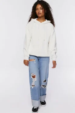 Studded Flame Cutout Hoodie