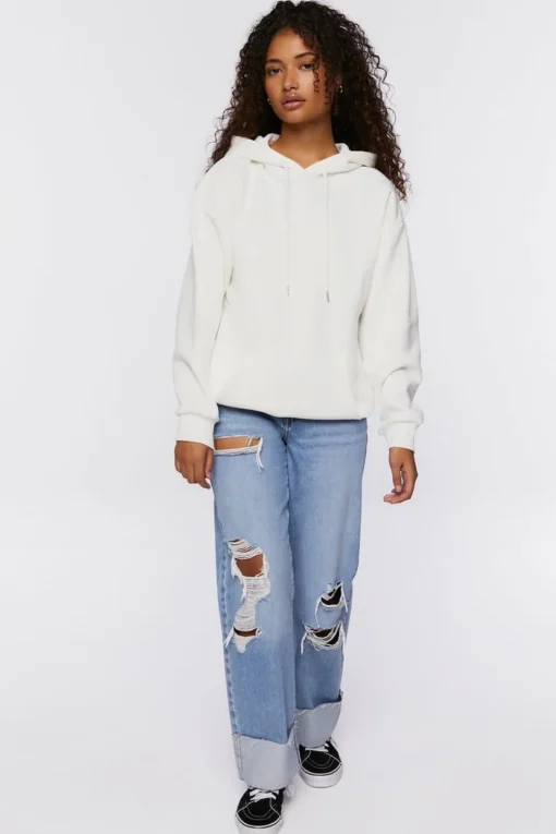 Studded Flame Cutout Hoodie
