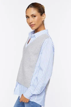 Sweater Vest Combo Shirt
